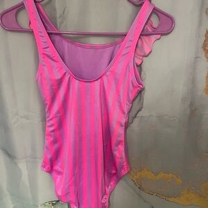 Cat & Jack Pink and Purple Striped Swimwear
